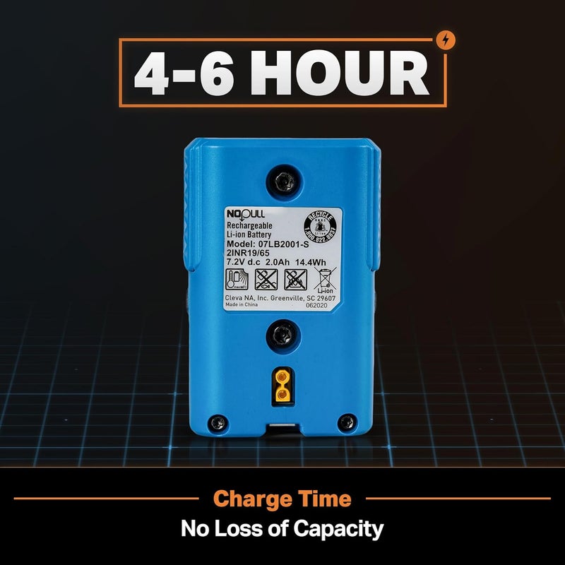 LawnMaster 07LB2001-S 7.2V MAX 2.0Ah Battery - Image 5